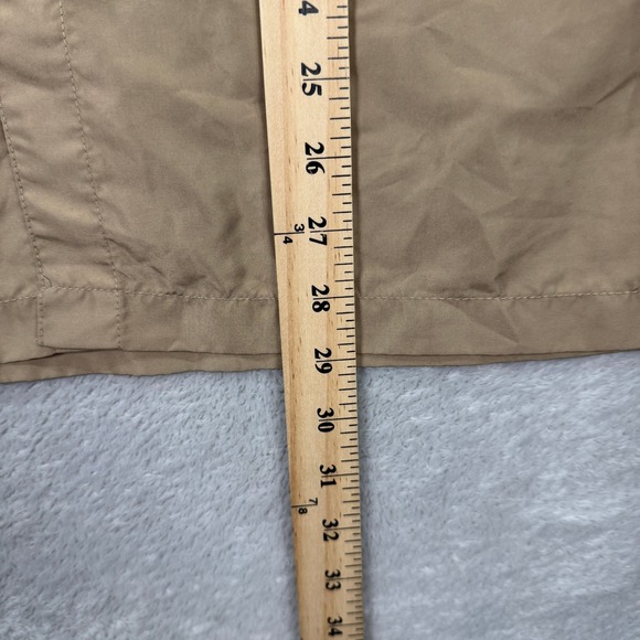 Diesel Mens Medium Colorblock Shirt Short Sleeve Casual Button Up Beige Navy GUC - Picture 4 of 6